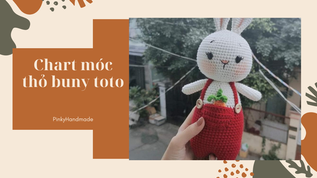 Chart móc thỏ buny toto bằng len