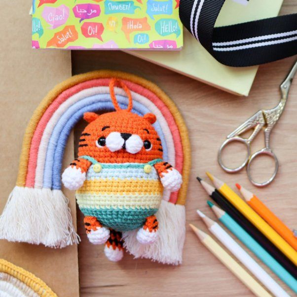 Hướng dẫn cách móc móc khóa Tiger cute